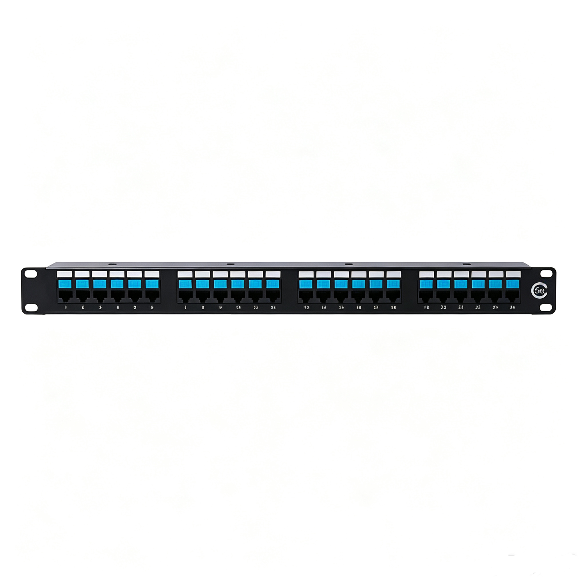 4 Port CAT6 Patch Panel 1U Rack Mount