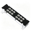 12 Port Modular Patch Panel Bracket Empty Frame for RJ45 Network Voice Fiber Module Insertion
