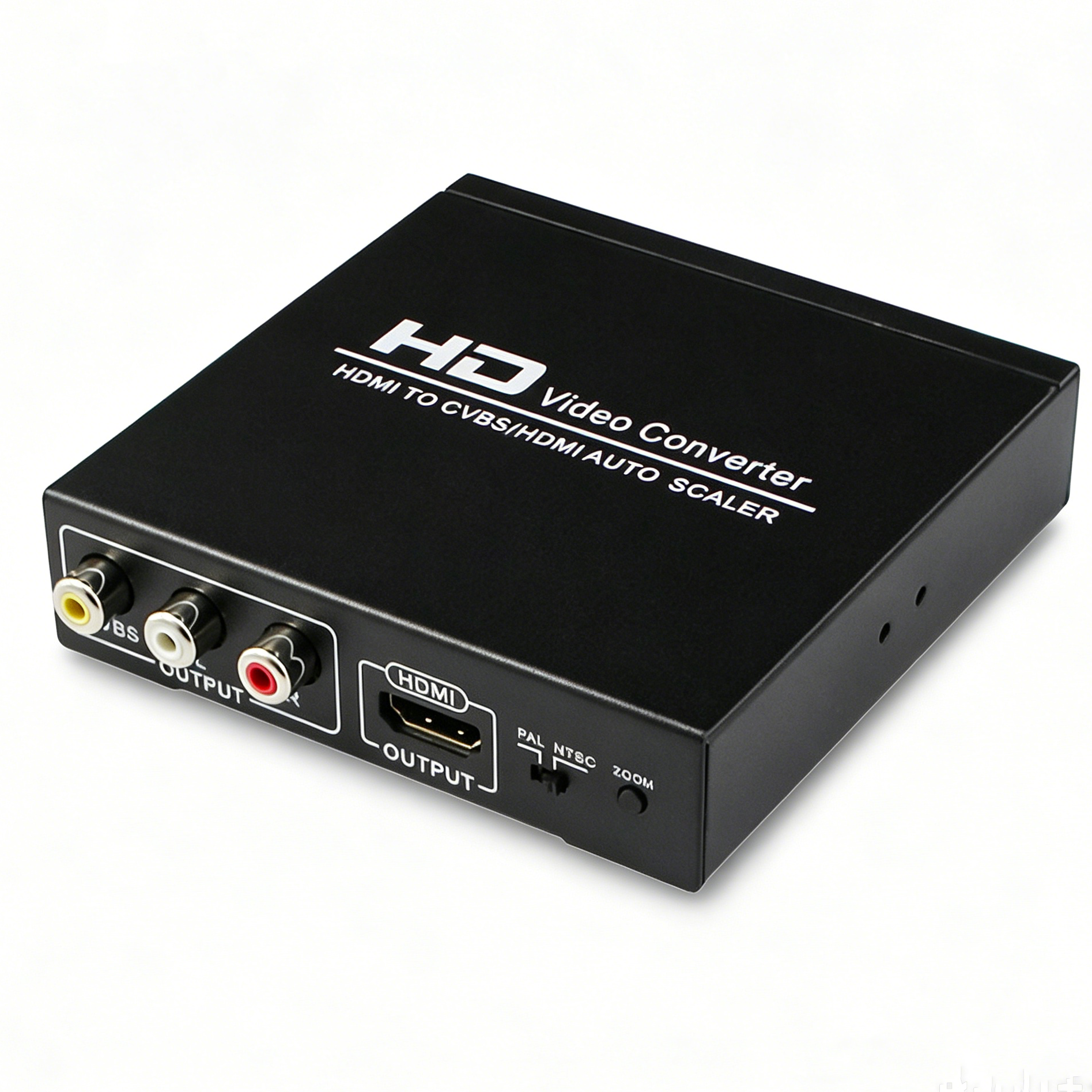 HDMI To RCA Converter, 4K HDMI To Composite AV Adapter with L/R Stereo Output