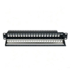 19 Inch 1U 24 Port Blank Patch Panel Unloaded Network Patch Panel