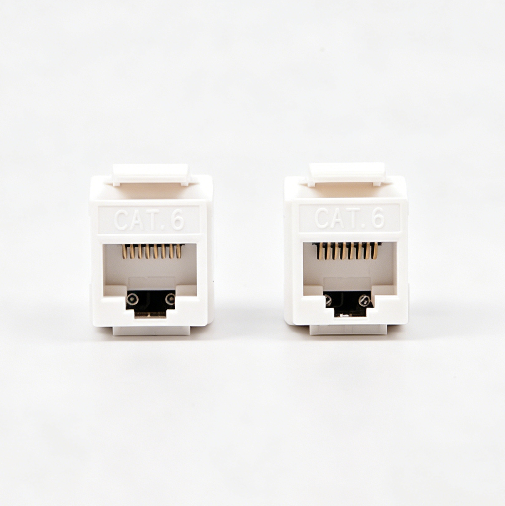 180 Degree Unshielded Keystone Jack, Cat6 RJ45 Ethernet Module