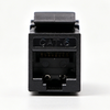 Cat6 Keystone Jack, 180 Degree Unshielded RJ45 Ethernet Module, IDC Punch Down Network Coupler