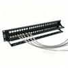 1U 24 Port Blank Patch Panel Unloaded Keystone Jack Rack Mount Panel