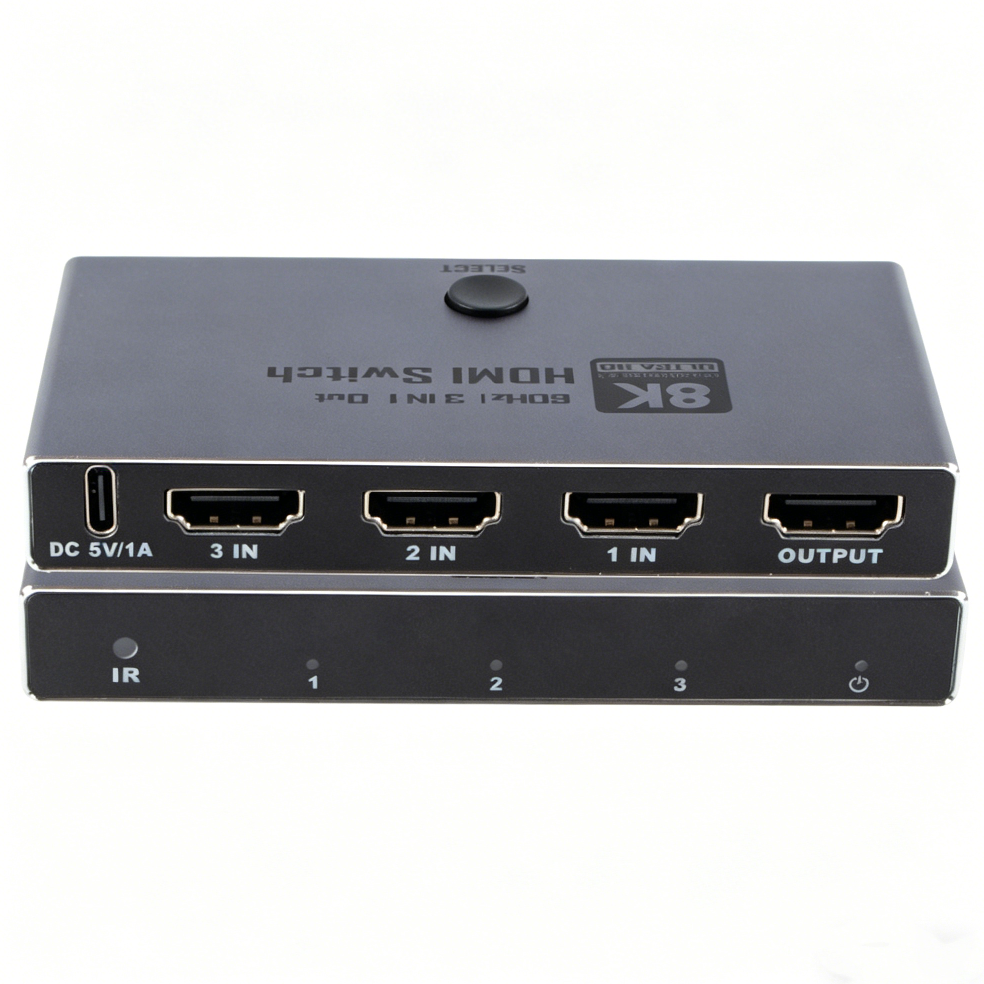 HDMI 2.1 Switcher 3x1 8K@60Hz HDR with IR Remote And Auto Detection