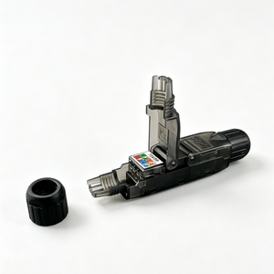 CAT6A Unshielded Network Cable Coupler, Dual Side Tool-Free Extension Module
