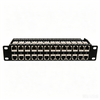 48-Port 1U High Density Shielded Cat6a Patch Panel with Cable Management