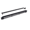 1U 19 英寸 24 Port Empty Modular Patch Panel