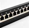1U 24 Port Keystone Empty Patch Panel 19 Inch Rack Mount Unloaded Patch Panel