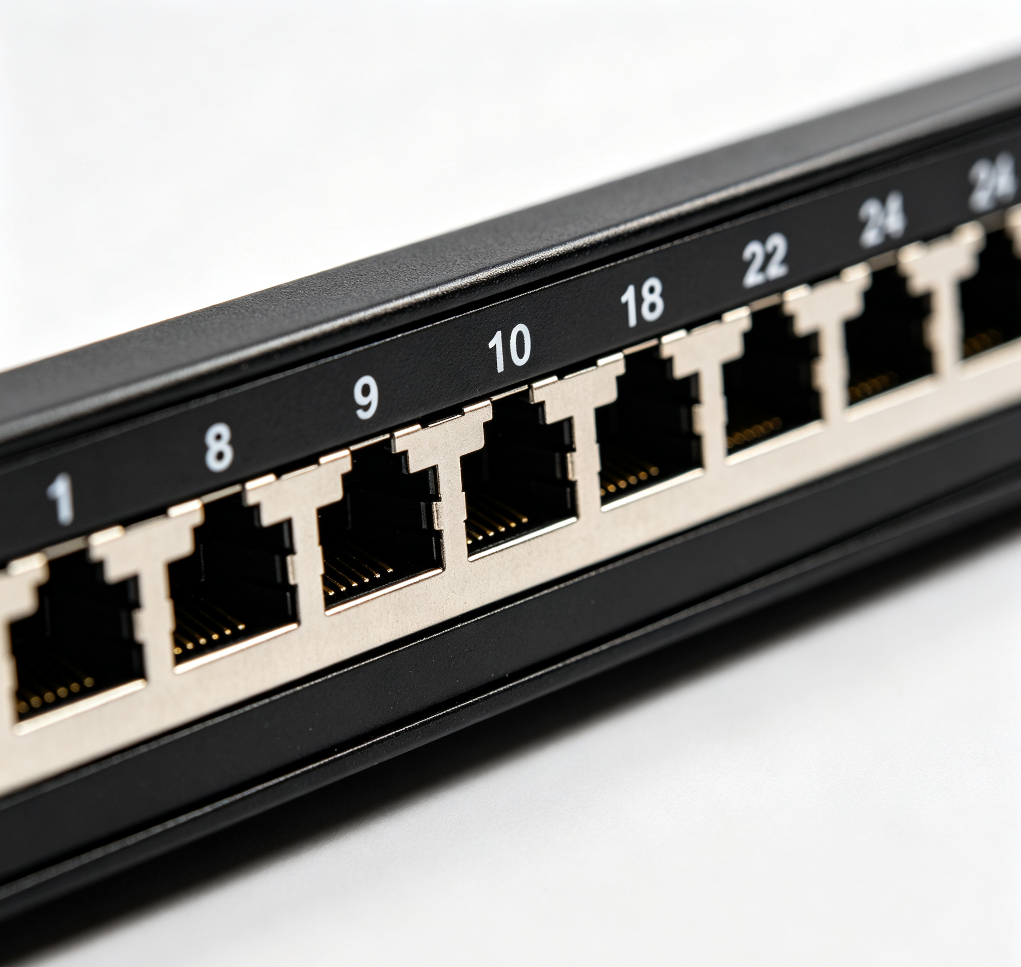 1U 24 Port Keystone Empty Patch Panel 19 Inch Rack Mount Unloaded Patch Panel