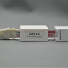 Cat6a RJ45 Keystone Coupler, Shielded Female To Female Ethernet Inline Adapter