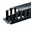 1U Cable Management Rack, 12 Slots Horizontal Cable Organizer For Server Cabinet