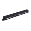 1U Cable Management Panel，12 Slot Rack Mount Cable Organizer With Cover