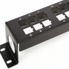 12 Port Wall Mount Keystone Patch Panel Bracket, 10 Inch Empty Keystone Frame