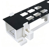 12 Port Modular Patch Panel Bracket Empty Frame for RJ45 Network Voice Fiber Module Insertion