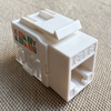 Unshielded Cat6a Keystone Jack, 90-Degree Punch Down Type RJ45 Module