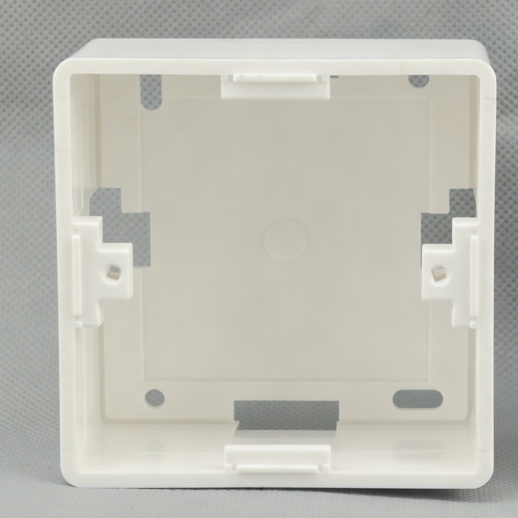80x80mm European Wall Box, French Style 40mm Depth Recessed Mounting Box for Keystone Faceplate
