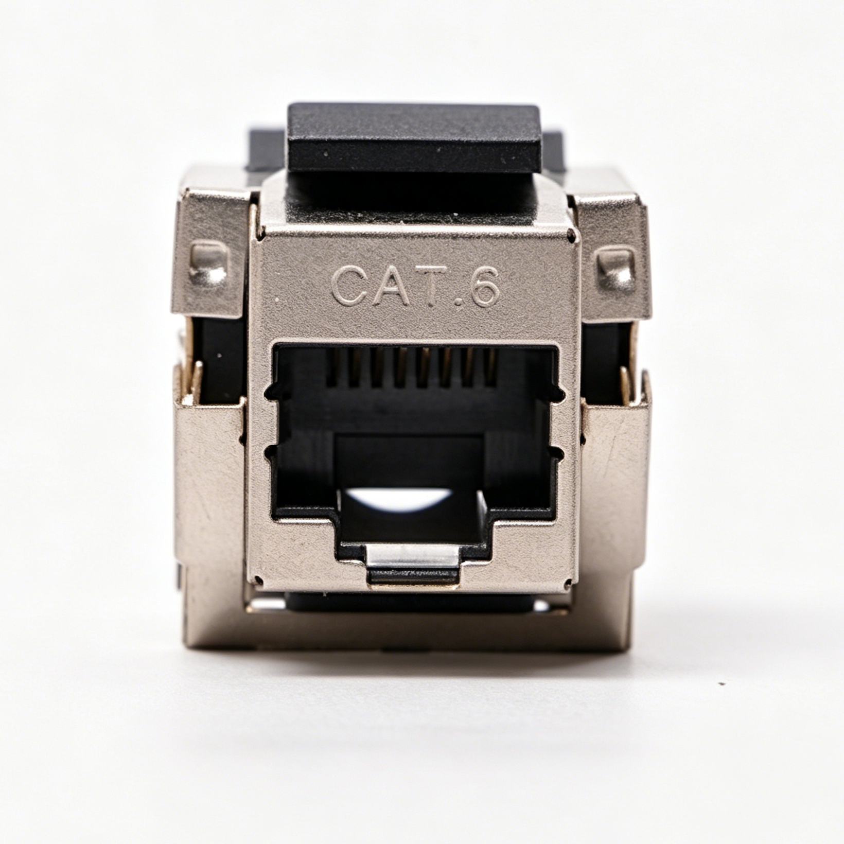 Shielded 90 Degree Keystone Jack, Cat6 RJ45 Ethernet Module