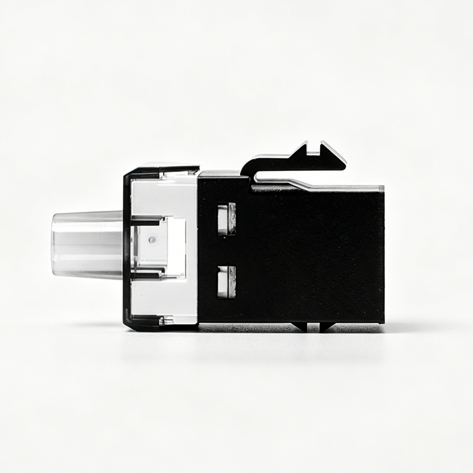 Cat6 Keystone Jack, 180 Degree Unshielded RJ45 Ethernet Module, IDC Punch Down Network Coupler