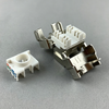 Cat6a Shielded Tool-Free Keystone Jack, Aluminum Alloy RJ45 Ethernet Module