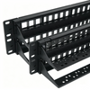 1U 24 Port Blank Patch Panel Unloaded Keystone Jack Rack Mount Panel