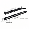 24 Port CAT6 Blank Patch Panel 1U 19 Inch Modular Empty Patch Panel with Cable Management Bracket