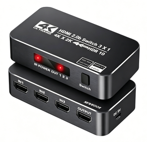 HDMI 2.0b Switcher 3x1 4K@60Hz HDR with IR Remote And LED Indicator