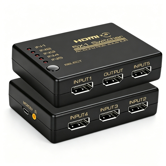 5x1 HDMI 2.0 Switch 4K@60Hz with Remote