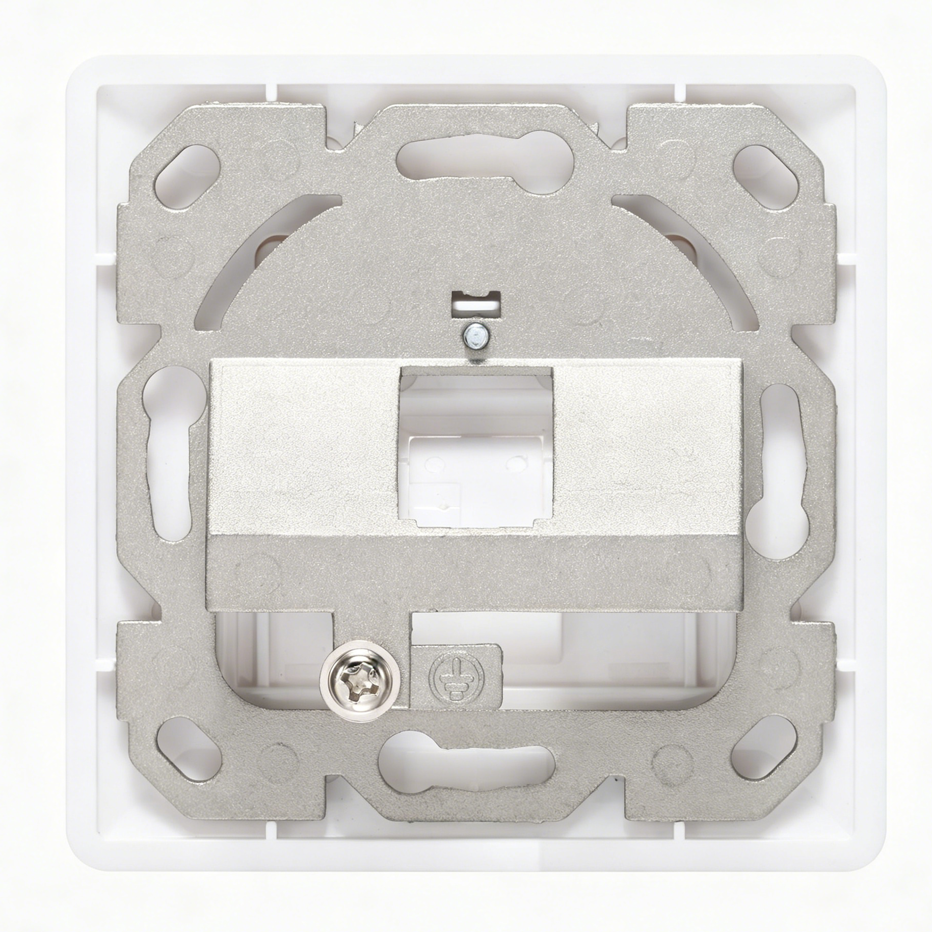 80mm Type Single Port Blank Faceplate, European Style Faceplate / German Style Zinc Alloy Faceplate