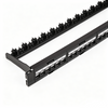 1U 24 Port Empty Modular Patch Panel With Cable Management Bar