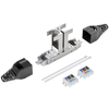 CAT7 Keystone Jack Tool-Free, Shielded 10G Ethernet Module, LSA IDC RJ45 Connector for Wall Plate Patch Panel 