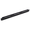 24 Port Cat6 UTP Patch Panel 1U 19 Inch Rack Mount With Cable Management Bar