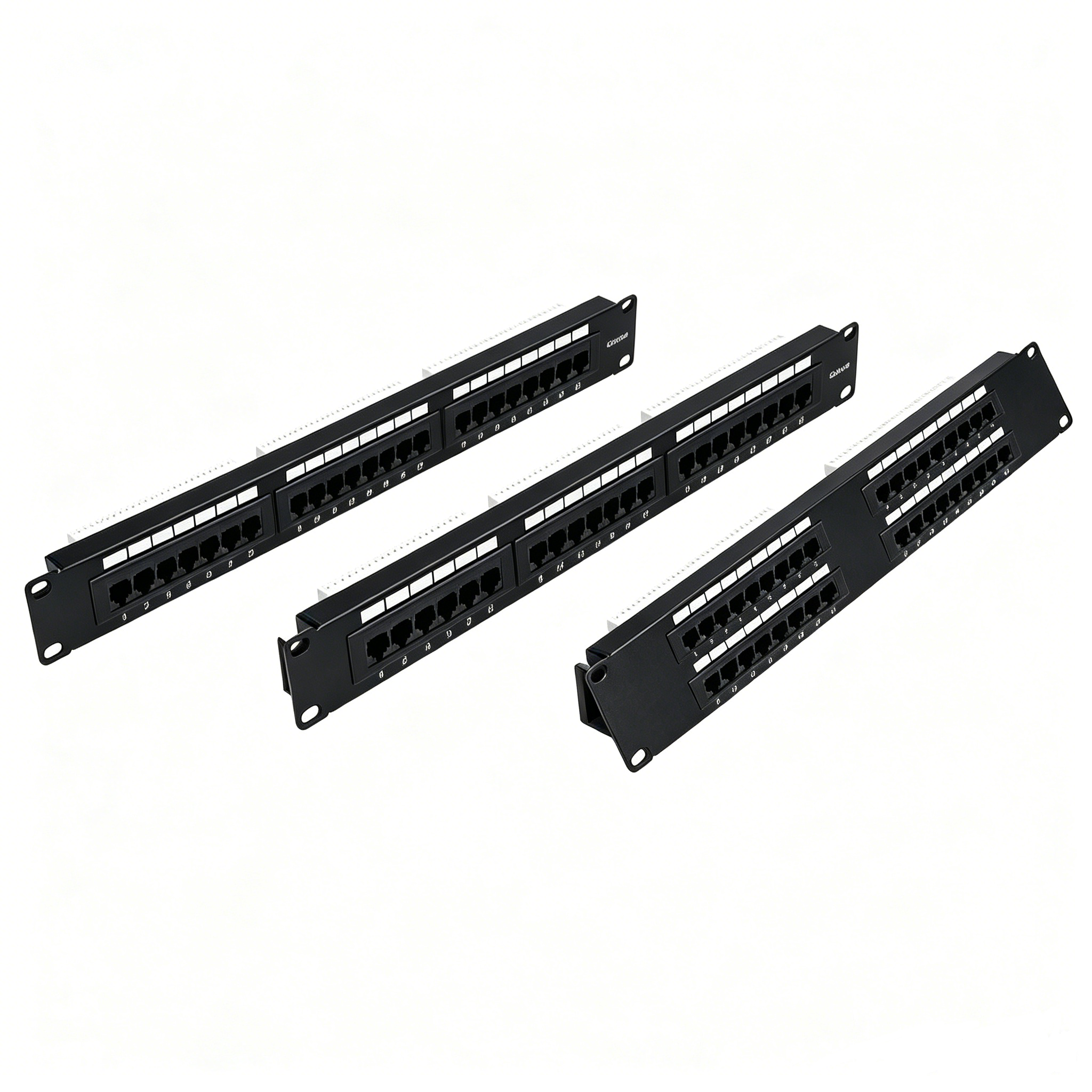 32 Port Voice Patch Panel 19 Inch Rack Mount RJ11 Telephone Patch Panel