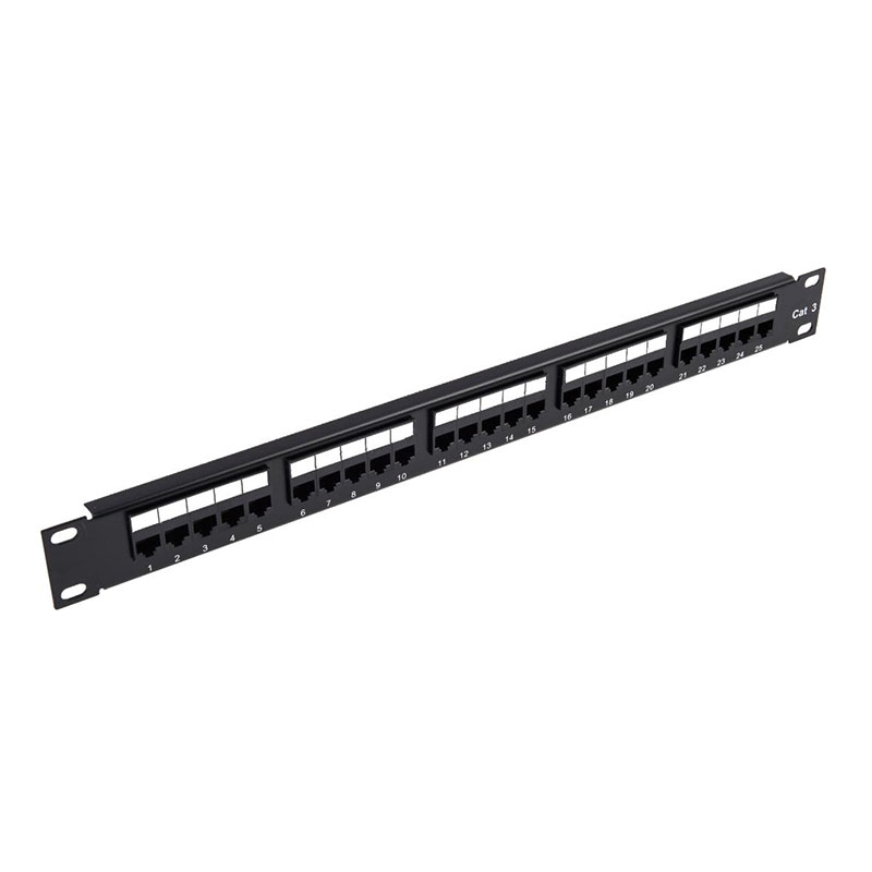 Cat3 RJ11 Voice Telephone Patch Panel 19 Inch Rack Mount Patch Panel