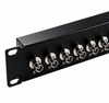 1U 19 Inch 24 Port BNC Patch Panel 75 Ohm Coaxial Video Distribution Frame