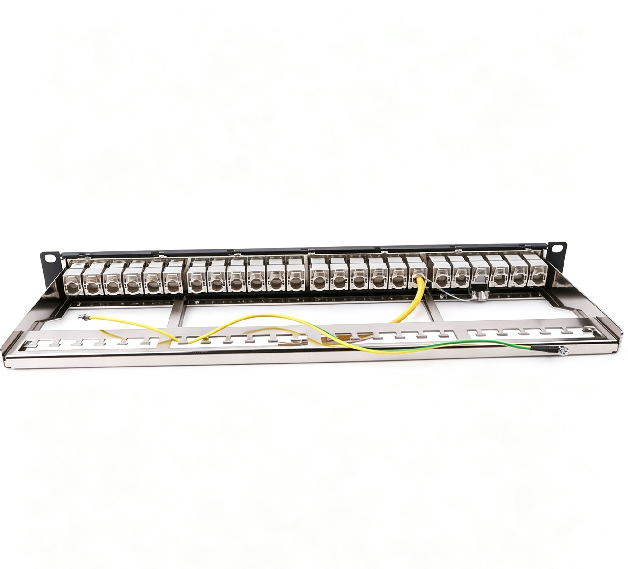 4 Port CAT6 Patch Panel 1U Rack Mount