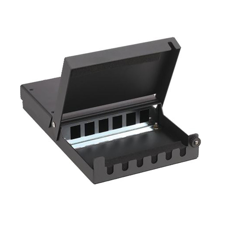 6 Port Flip Top Fiber Optic Terminal Box Desktop Wall Mount Optical Fiber Distribution Box
