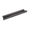 12 Port Empty Keystone Patch Panel 1U 19 Inch Rack Mount With Cable Management Bar