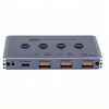 USB 3.2 Switch 4x4 10Gbps with Remote Control for 4 Computers Sharing Devices