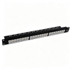 24 Port Cat6 RJ45 Patch Panel 19 Inch 1U Rack Mount Ethernet Network Patch Panel With Cable Support Bracket