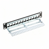 24 Port 1U Blank Shielded Patch Panel Frame
