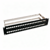 2U 48 Port Blank Modular Patch Panel 19 Inch Rack Mount Empty Network Patch Panel Frame