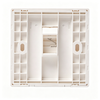 1 Port Keystone Wall Plate, 86 Type ABS Faceplate for RJ45 RJ11 Keystone Jack