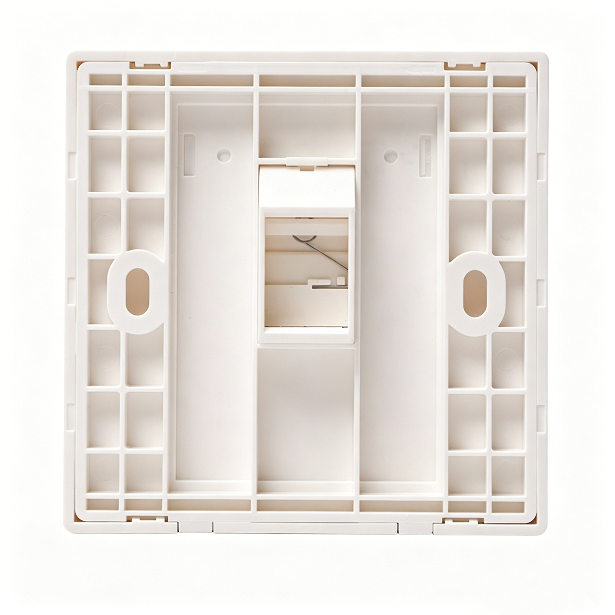1 Port Keystone Wall Plate, 86 Type ABS Faceplate for RJ45 RJ11 Keystone Jack