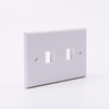 2 Port Keystone Wall Plate, US Standard 120 Type Faceplate for RJ45 RJ11 Keystone Jack