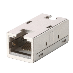 Cat6a Shielded RJ45 Keystone Coupler, Female To Female Ethernet Inline Adapter