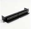 1U 24 Port Keystone Empty Patch Panel 19 Inch Rack Mount Unloaded Patch Panel