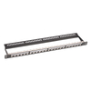 24 Port Blank Patch Panel 1U Rack Mount FTP Empty Patch Panel With Cable Management Bar