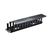 1U Cable Management Rack, 12 Slots Horizontal Cable Organizer For Server Cabinet
