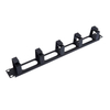 1U 19 Inch 5 Rings Rack Cable Management Bar, Metal Horizontal Cable Organizer for Server Cabinet