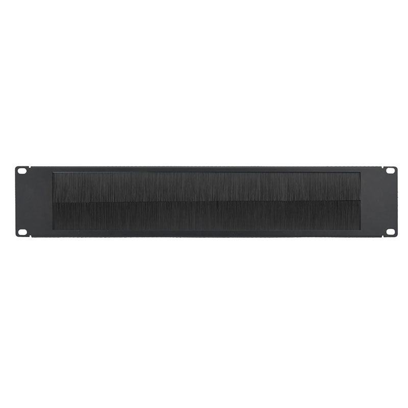 1U Rack Cable Brush Panel 19 Inch Server Cabinet Wire Management Brush Strip